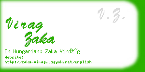 virag zaka business card